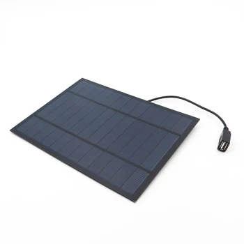 6V 6Watts rozšíriť drôt Solárny Panel Polykryštalických USB DIY Batérie, Nabíjačky Malých Mini Solárne kábel hračka 6W 6 V, V, W W