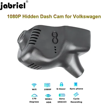 1080P Skryté Wifi Dash Kamera auta dvr pre Volkswagen vw Tiguan Polo, Touran Passat golf Jetta Arteon Touareg Multivan Magotan EOS
