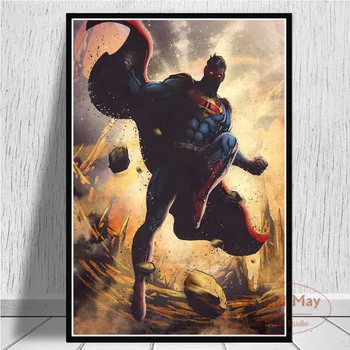 Plagát Vytlačí Joker Batman Aquaman DC Comics Superman, Wonder Woman Plátno na Maľovanie Umeleckých obrazov na Stenu Pre Obývacia Izba Domova