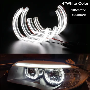 LED Angel Eyes Svetlometu Krúžky 105mm 120mm LCI xenon svetlometu Auto Svetlá Príslušenstvo Štýl DTM Pre BMW F30 F31 E60 E82 E90 E92