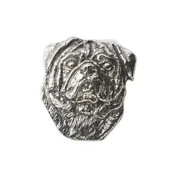 Nový Štýl Vintage Pug Brošňa Antique Silver Klope Brošňa Pre Mužov Psa Šperky Overwatch