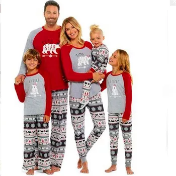 2020 Vianočné Pyžamo Rodinné Vianočné Dieťa Sleepwear Muž Žena Odev Domáce Oblečenie, Obleky, Kostýmy Pre Nový Rok 2021 Pyžamo Noel