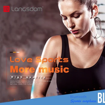 Langsdom BL6 športové bezdrôtové Bluetooth headset 5.0 subwoofer binaural in-ear beží počúvanie skladby Bluetooth headset