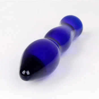 Nový Roztomilý Žena Riad Dildo Crystal Ženských pohlavných Produktov, Modré Sklenené Dildo Análny Sex hračky