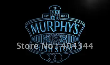 LE176 - Murphyho Írsky Stout Bar Pivo, LED, Neónové Svetlo, Prihláste domova remeslá