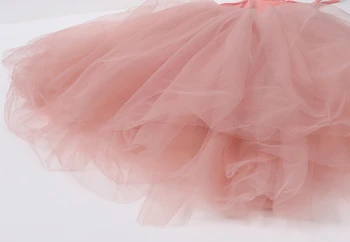 Dievčatá šatka princezná gázy tutu módne svadobné gázy party šaty Nové Dievča Dieťa kórejský Pletené Šaty Letné Divoké Šaty