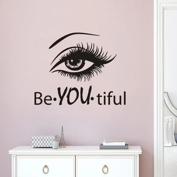 Krásne Oči Wall Art nástenné Maľby Oči, Kozmetické tvoria Stenu Kotúča, Salón Krásy Okno Plagát Krásny Dizajn Tapety AZ493