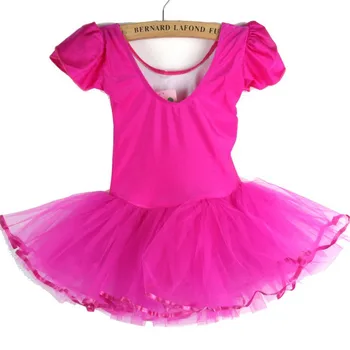 Dievčatá Šaty Deti Baby Candy Farby Tutu Šaty Tanečné Kostýmy Balet Dancewear 3-7Y