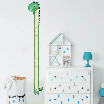 Bezpečné Vymazateľné Výška Nálepky Môžete Zaznamenať Rast Výška Vložiť Mš Cartoon detskej Izby Detí Stenu Žirafa Nálepky