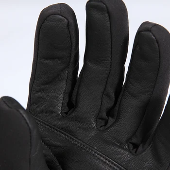 SPASITEĽ zime vyhrievané rukavice lyžovanie motocyklové rukavice rybárske elektrické kúrenie rukavice z ovčej kože prstov skutočné teplo unisex