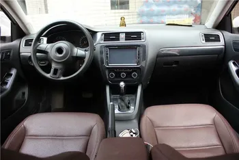 1lot Auto samolepky ABS uhlíkových vlákien zrna vnútri dekorácie kryt pre Volkswagen vw roky 2012-Jetta 6 MK6