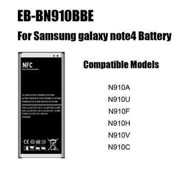 PINZHENG Batérie Pre Samsung Galaxy S4 S5 S6 Poznámka 3) Poznámka 4 Batérie B800BE B600BC EB-BN910BBE EB-BG900BBC EB-BG920ABE Batérie