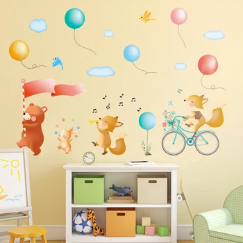 90 x 130 cm Balón Samolepky na Stenu Deti Miestnosti Domova Balón detská Izba Odtlačkový Baby Škôlky Dekor