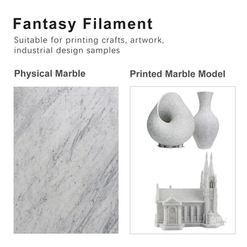 3D Tlačiarne Vlákna 1.75 mm CHKO Mramoru 1 kg/500g/250g FDM Plastové Plus Materiál pre 3D Tlač Sublimačná Vlákna CHKO DIY Umenie