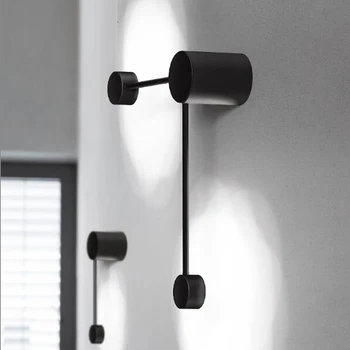 2020 NOVÝ Minimalistický umenie Bodky nástenné svietidlo moderného LED steny v obývacej izbe lampa Nordic tvorivé uličkou svietidlá Čierna Biela