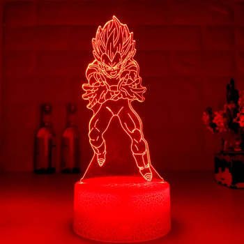 Najnovšie 3D LED Nočné Svetlo Anime Akcie Obrázok 7 Farieb Dotykový Optické Ilúzie, Stolové Lampy, Model Lampa Darčeky Factory Dropshipping