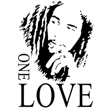 Nové Bob Marley JEDNA LÁSKA Vinyl Umenie nástenná maľba na Stenu-Nálepky Domov Odtlačkový Izba Dekor Hudobných Fanúšikov Black 43*61cm