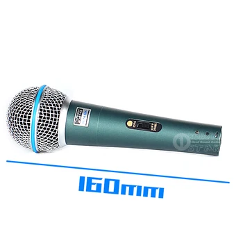 Profesionálne XLR Káblové Prepínač Ručný Mikrofón Vokálny Dynamický Mikrofón Mike Pre BETA 58A 58 BETA58A PC DJ Mixer Mikrofóny Karaoke
