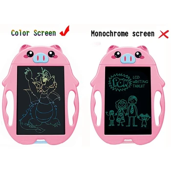 LCD Písanie Tablet , Farebné Doodle Rada rysovaciu Dosku, k Narodeninám pre 2-6 Rokov Deti, Perfektné Darčeky pre Deti - Pig Ružový