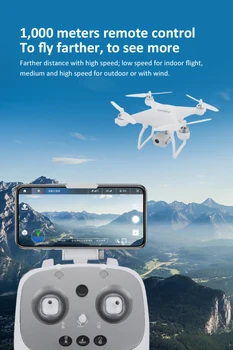 K777 PRO / K777 RC Quadrocopter Drone s kamerou HD 4K 3 Os Gimbal GPS 5G WiFi Profissional Striedavé hučí 1km vs SG906 PRO