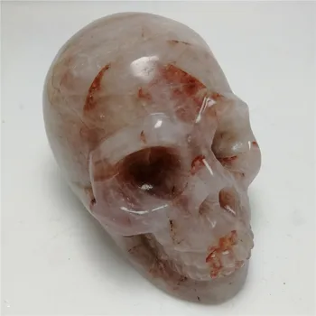 1pc 400-500g Nové kremeň prírodný oheň kremeň kameň, ručne vyrobené ghost hlava lebka kameň pre Čakra