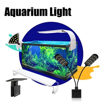 Senzeal najjasnejšie Akvarijné Svetlo M-180/M3/X3/X5/X7 Clip-on Akvárium Led Osvetlenie Super Slim Ryby LED Žiarovka 220/110V EÚ/Plug NÁS