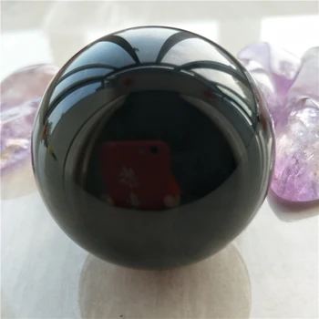 Veľký čierny obsidián oblasti fengshui crystal ball exorcise zlých duchov udržať negatívnej energie preč 5CM