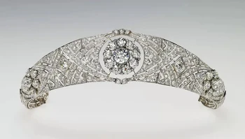 HIMSTORY Luxusné Full CZ Meghan Princezná Svadobné Svadobné Tiara Koruny Ženy Kamienkami Diadem Vlasy Príslušenstvo Šperky
