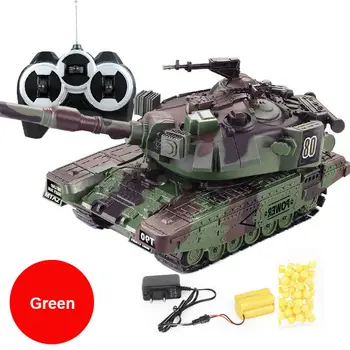 1:32 RC Tank Crawler Hračky na Diaľkové Ovládanie, vojenské vehical model Auta, Môžete Spustiť Mäkké Guľky veľké rc tank