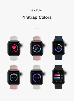 SX16 Smart Hodinky Muži Ženy Srdcovej frekvencie Fitness Monitor Krvného Tlaku Kyslíka IP67 Smartwatch Pre Apple IOS a Android Telefón