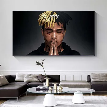 Dope rapper Plátno na Maľovanie Rapper Star Plagát Hip Hop Umenie Maľba moderne a príjemné izby Steny Výzdoba Plagáty na Stenu Obrázky pre Home Design