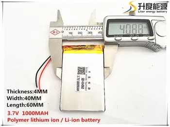 1pcs [SD] 3,7 V,1000mAH,[404060] Polymer lithium ion / Li-ion batéria pre HRAČKA,POWER BANKY,GPS,mp3,mp4,mobilný telefón,reproduktor