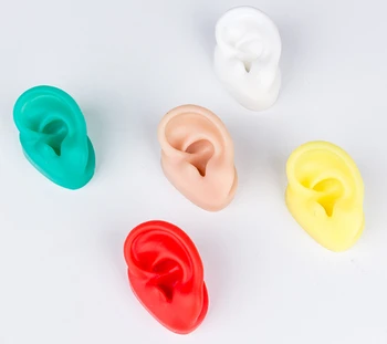 Silikónové ušné model mäkké ušné model ľudské ucho model simulácie sluchadla displej rekvizity výučby, nástroje, Šperky, náušnice displej