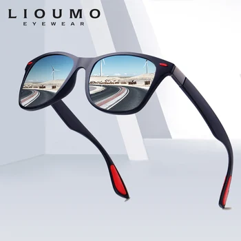 LIOUMO Dizajn Ultralight TR90 Muži Ženy Klasické Retro Polarizované slnečné Okuliare Jazdy Vonkajšie Športové Okuliare UV400 Gafas De Sol UV400