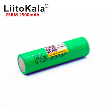 6PCS 2019 Liitokala 18650 2500mah INR1865025R 20A vypúšťanie lítiové batérie 18650 2500 25R