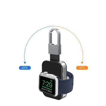 QI Bezdrôtovú Nabíjačku pre Apple Hodinky band 4 42mm/38mm iWatch 5 4 Prenosné smart hodinky Externá batéria power bank KeyChain