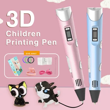 3D Pero Pôvodné DIY 3D Tlač Pero S 1.75 mm CHKO Vlákna Kreatívne Hračky Narodeniny Darček Pre Deti, Dizajn Kresby
