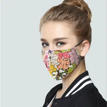 Wecan Bavlna Čierna Maska na Ústa čiapky, Masky Proti PM2.5 Prachu маска s 2ks Filter Uhlíkom kórejský Textílie Masku na Tvár