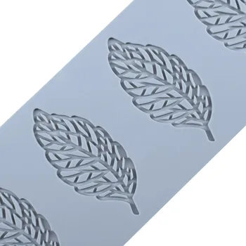 Horúce Predávať Leaf Tvar Tortu Hranice Dekorácie Čipky Mat Silikónové Fondant Čipky Mat Tortu Zdobenie Nástroje