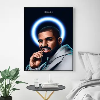 Drake Hudby Rapper Plátno Na Maľovanie Na Stenu Umenie Fotografie Vytlačí Domova Stene Plagát, Dekorácie Pre Obývacia Izba