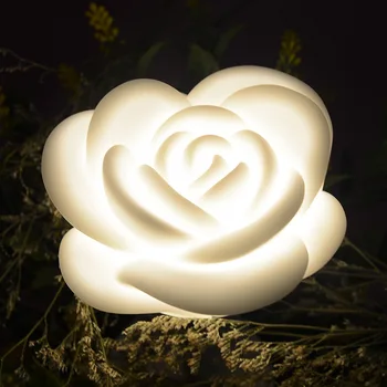 HZFCEW Domov Krásne Romantické USB Nabíjanie Dotyk Ruže Nočné Svetlo Atmosféru Spálne Ruže Silikónové Noc Lampa Harmily FR188