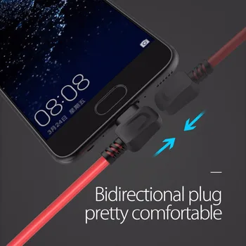 ORICO Právo-angled Ohýbanie pre USB TYPU C Telefóny, USB Nabíjací Kábel Pre Samsung Galaxy S8 Poznámka 8, OnePlus 2, pre Xiao 4C USB-C