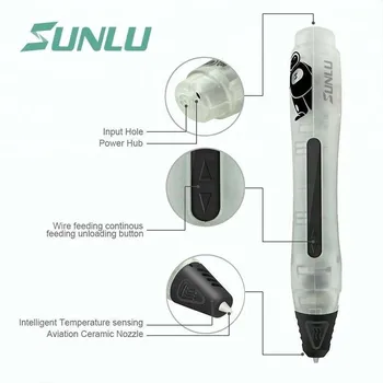 SUNLU SL-400 Nové 3D Pero Deti Čarbanice 3D Pero Box Set 3D Tlač Pero S 1.75 mm CHKO Vlákna Preskúmať Vytvorenie Nástrojov