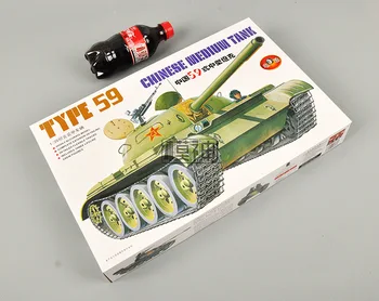 1:35 Čína 59 Stredný Tank Vojenské Montáž Model Elektrický Model Obrnené Vozidlo