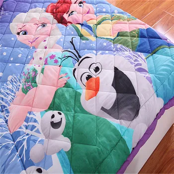 Disney Mrazené Elsa Ann Autá bavlna cartoon hodiť deka chlapec dievča študent dieťa 1,5 m, klimatizácia, deka posteľná bielizeň nastaviť