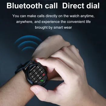 I9 Smartwatch plne Dotykový Kolo Obrazovke Bluetooth Smartband Hovor Smart Hodinky Šport Fitness Vodotesný Náramok Pk Pre Huawei GT 2E