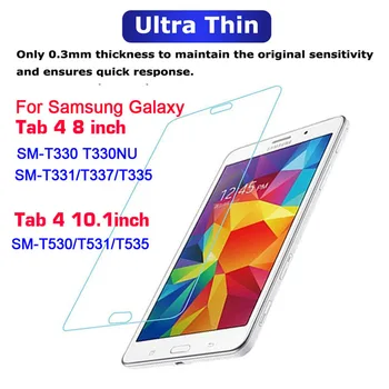Pre Samsung Galaxy Tab 4 8.0 SM-T330 T331 T337 T335 Screen protector Samsung Tab 4 10.1 SM-T530 T531 T535 temperd sklo film