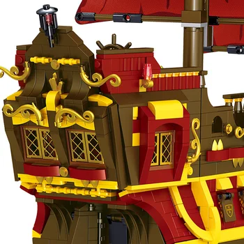 1436 Ks Tehly Kráľovná Loď Nastaviť Piráti Karibiku Black Pearl Lode Tvorca Modelu Stavebné Bloky Chlapec Darček K Narodeninám Deti Hračky