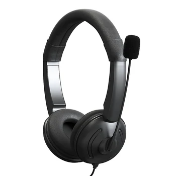 USB Headset s Mikrofónom a In-Line Kontrolu On-Ear Slúchadlá pre Hranie hier, Skype, Kancelárske, Konferenčné