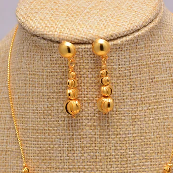 Nigérijský Veľkoobchod Módne Afriky Korálky Šperky Set Nigéria Dubaj Zlaté Šperky, India Svadobné Šperky Sady